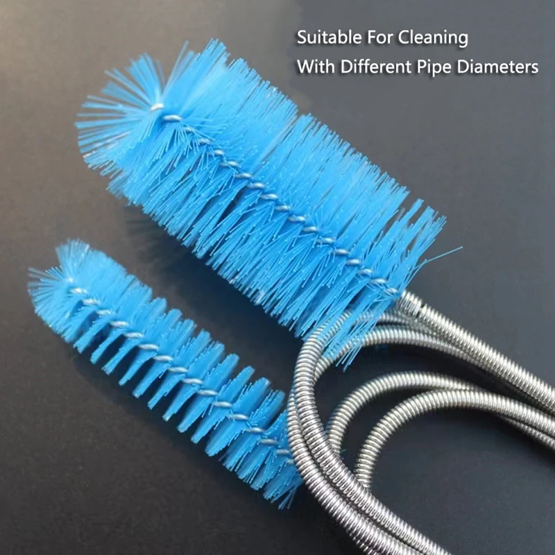 Planted Aquarium Cleaning - แปรงทำความสะอาดท่อตู้ปลาท่อเครื่องทำความสะอาดตู้ปลาสแตนเลสท่ออากาศยืดหยุ่นท่อคู่