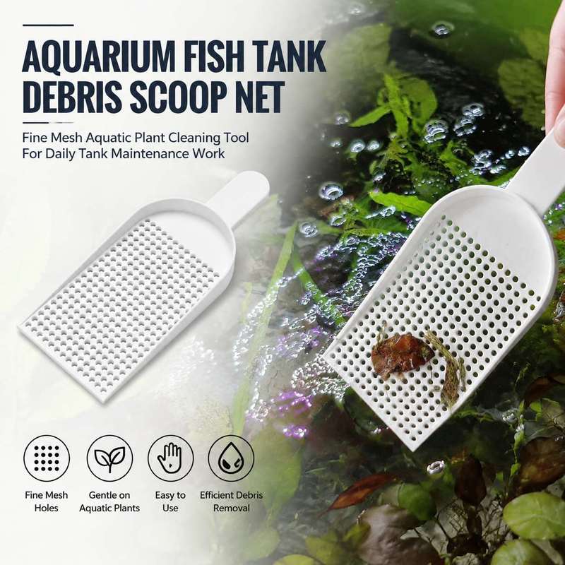 Planted Aquarium Cleaning - ตะแกรงตักเศษขยะในตู้ปลา ตาข่ายละเอียด อุปกรณ์ทำความสะอาดพืชน้ำ สำหรับงานบำรุงรักษาตู้ปลาในชีวิตประจำวัน