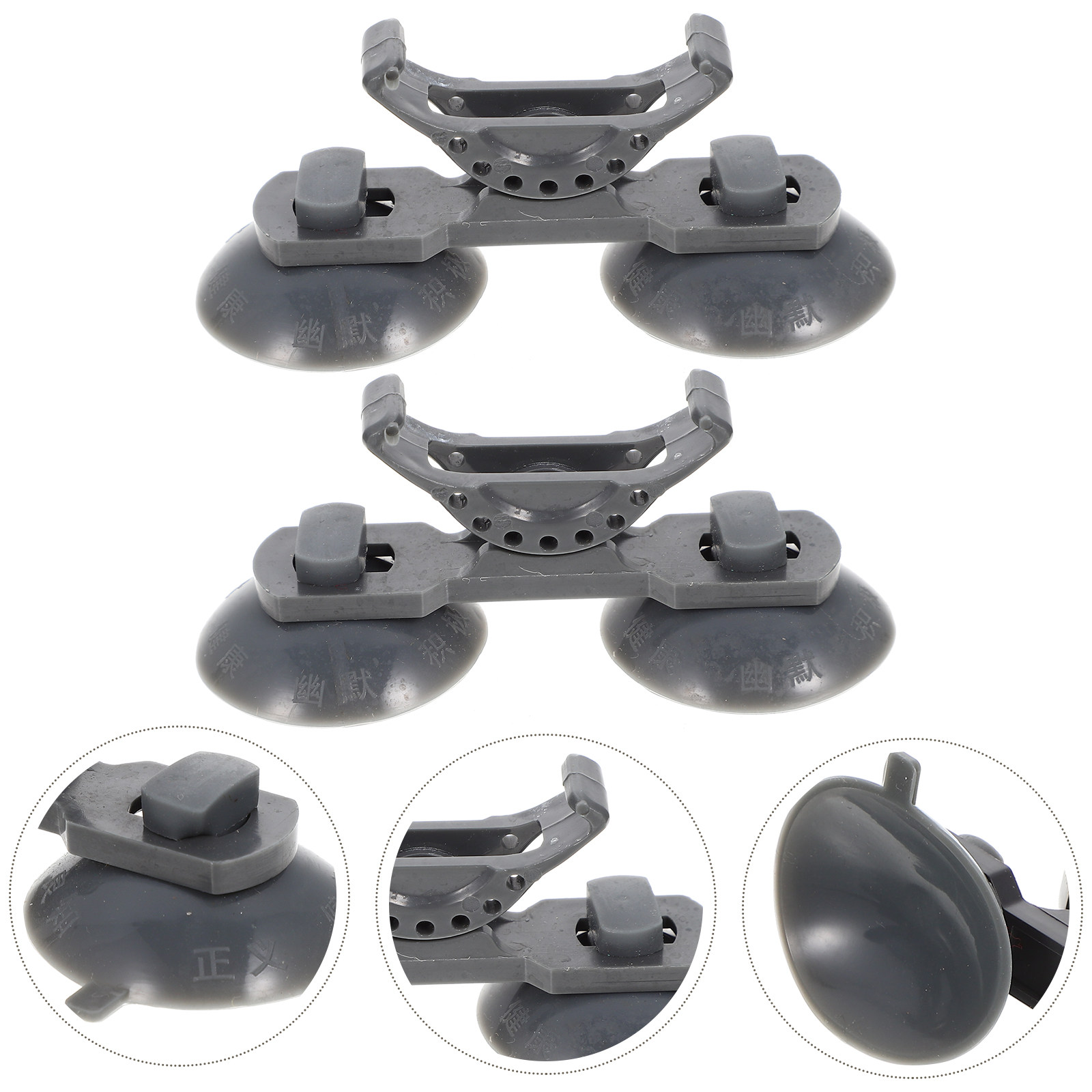Aquarium Plant Light - 2 ชิ้น ที่ยึดไฟสำหรับต้นไม้น้ำ ขายึดโคมไฟตู้ปลาพลาสติก ขาตั้งไฟตู้ปลาสีเทา อะไหล่ขาตั้งไฟ