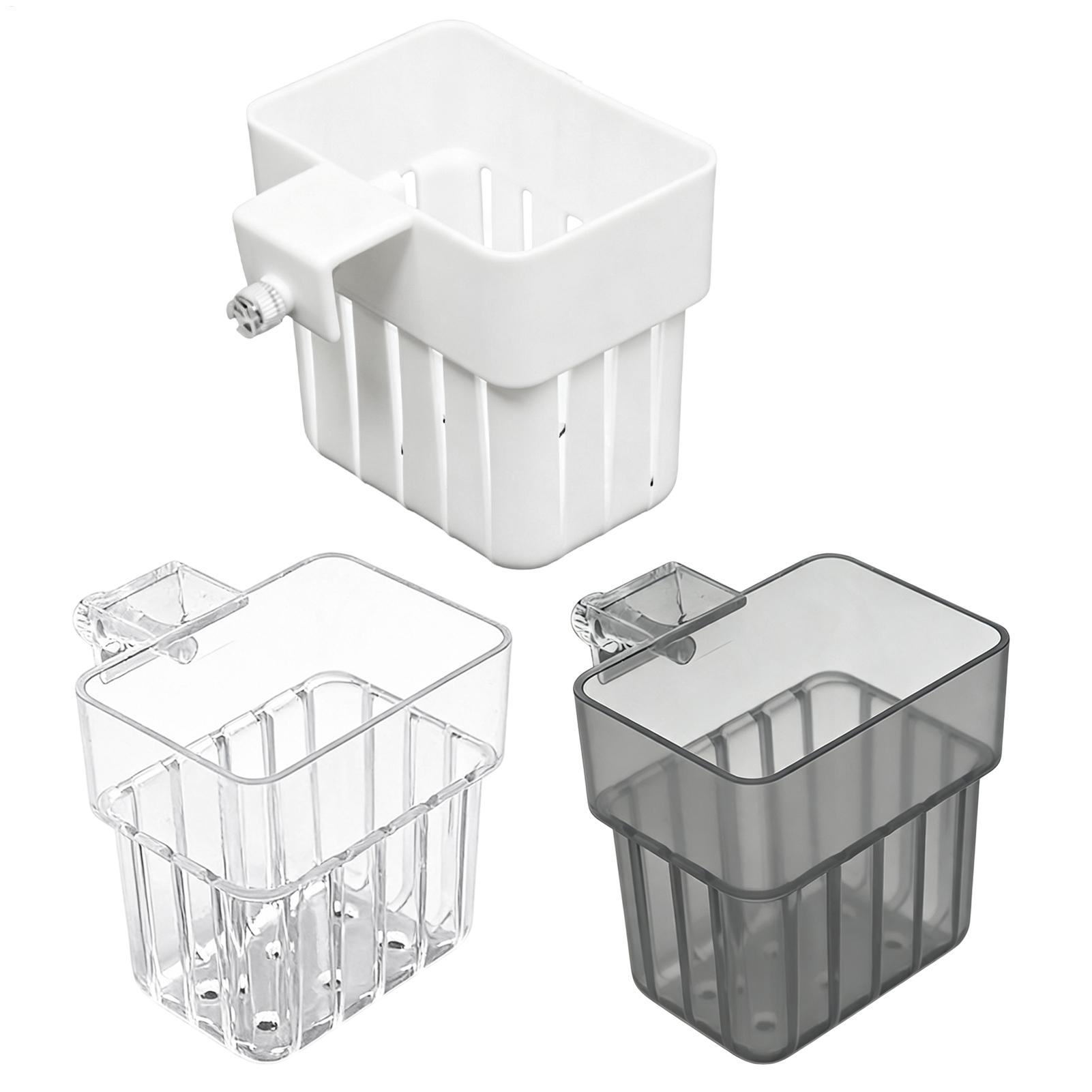 Plant Aquarium Pot - ที่วางต้นไม้ในตู้ปลาแบบใส ของตกแต่งตู้ปลา กระถางปลูกพืชน้ำ ที่วางต้นไม้แบบมีปุ่มจับ ถ้วยจัดสวน กระถางปลูกต้นไม้ในตู้ปลา