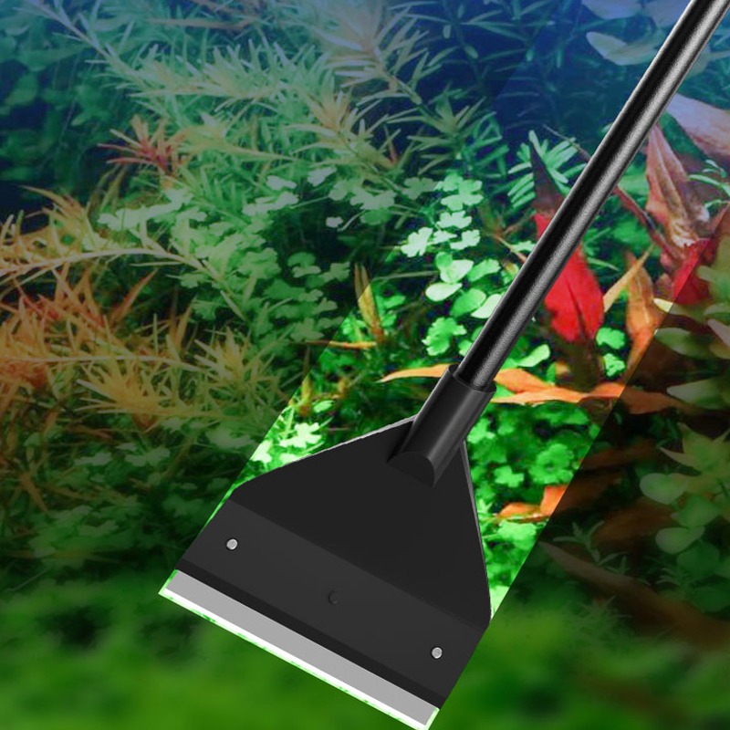 Planted Aquarium Cleaning - เครื่องมือทำความสะอาดตู้ปลา กำจัดตะไคร่น้ำแบบแบน กำจัดตะไคร่น้ำแบบใช้คู่ ที่ขูดกระจกกำจัดตะไคร่น้ำ เครื่องมือทำความสะอาดในครัวเรือน อุปกรณ์เสริมตู้ปลา
