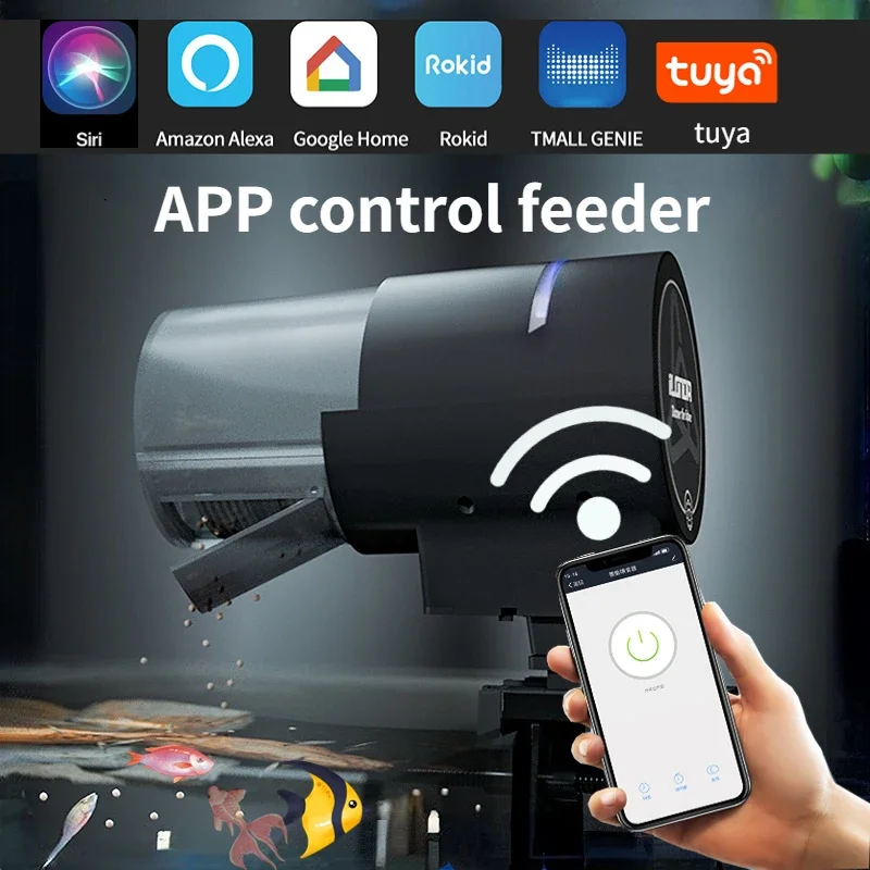Aquarium Fertilizer - iLONDA เครื่องให้อาหารปลาอัตโนมัติอัจฉริยะ WiFi รุ่นที่ 2 ควบคุมระยะไกลผ่านแอป