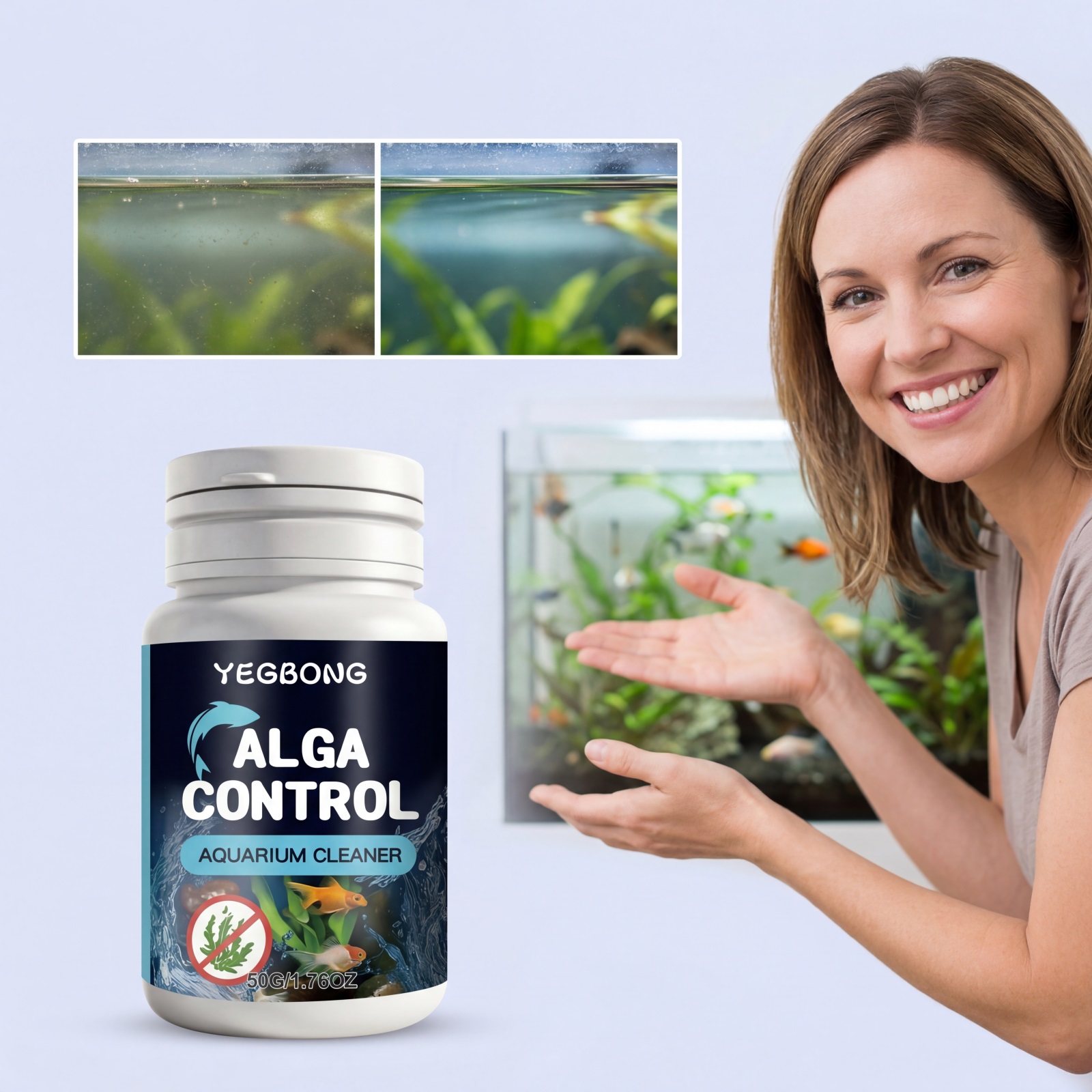 ผงทำความสะอาดตู้ปลา 50 กรัม สา - Planted Aquarium Algae Control บทวิจารณ์และราคา
