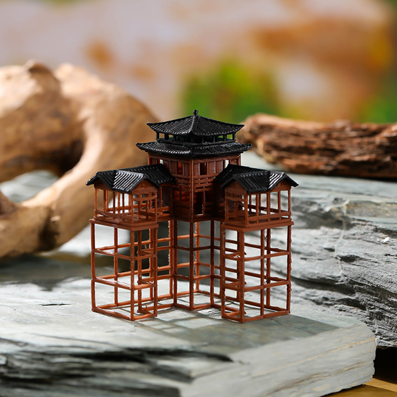 โมเดลอาคารโบราณ ศาลาญี่ปุ่นขนา - Aquarium Moss บทวิจารณ์และราคา
