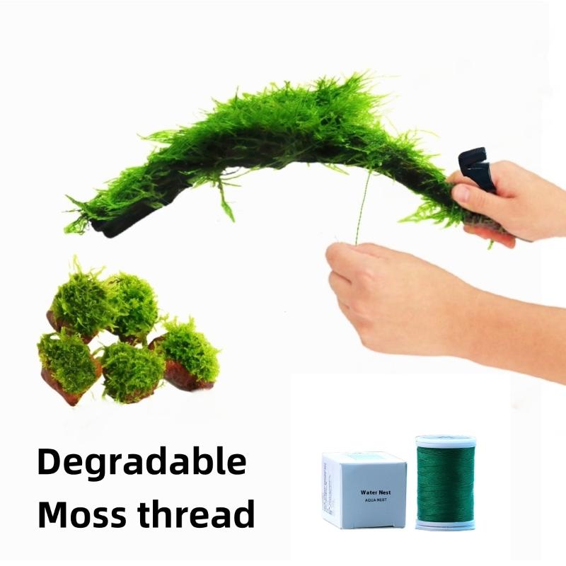 เส้นใยมอสย่อยสลายได้ตามธรรมชาต - Aquarium Moss บทวิจารณ์และราคา