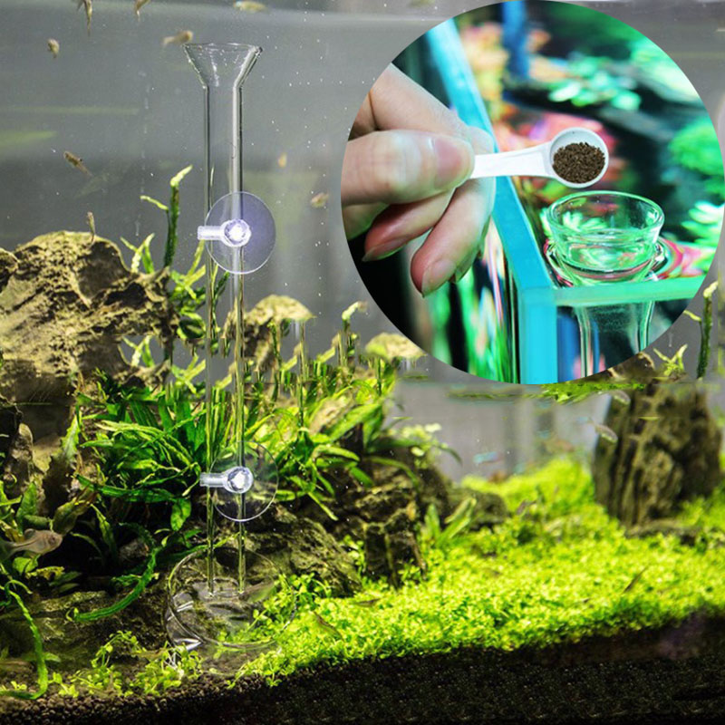 แก้ว Aquarium หลอดป้อนอาหารจาน - Aquarium Fertilizer บทวิจารณ์และราคา