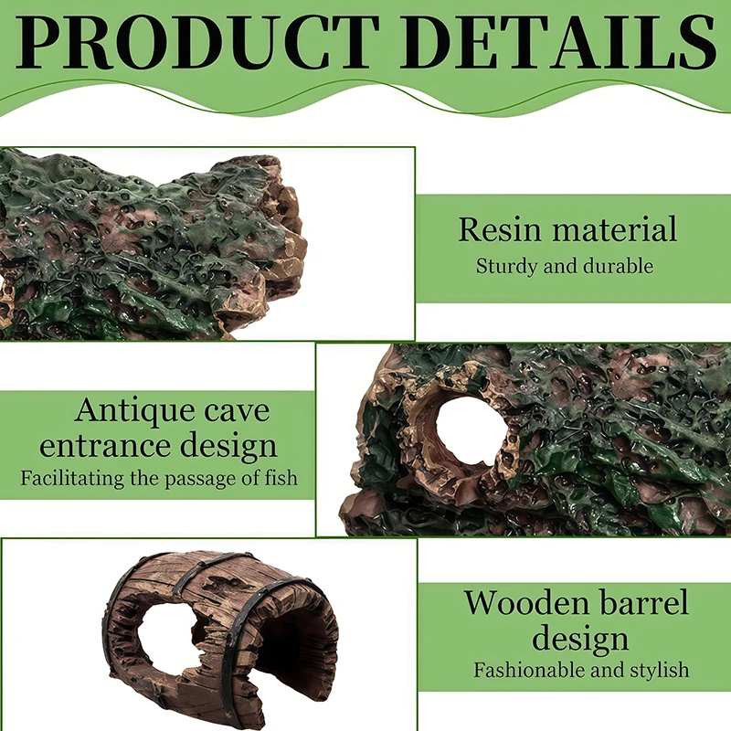 ชุดตกแต่งตู้ปลาเรซิ่น 3 ชิ้น ถ - Aquarium Moss บทวิจารณ์และราคา