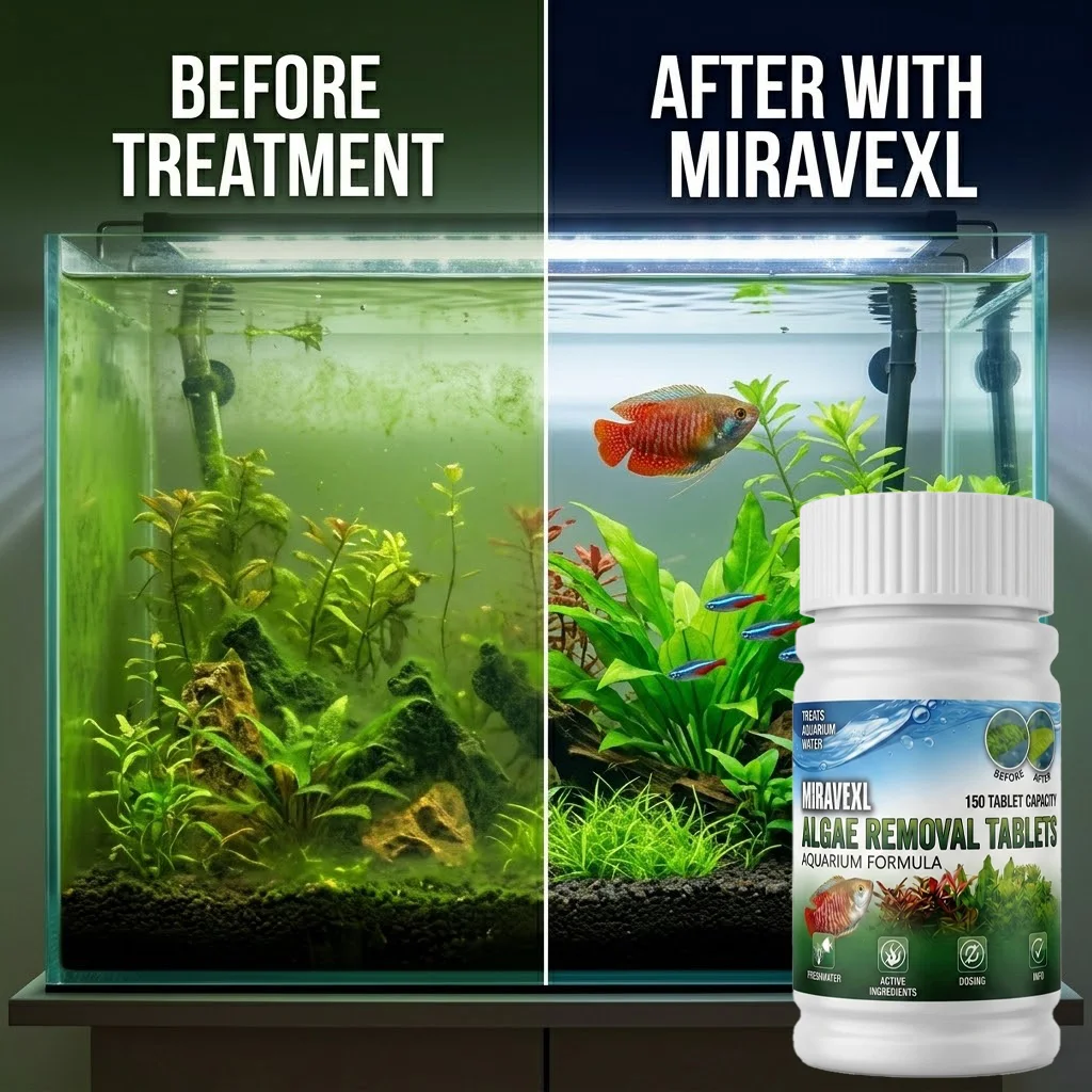 MIRAVEXL ยาเม็ด 150 เม็ด สำหรั - Planted Aquarium Cleaning บทวิจารณ์และราคา