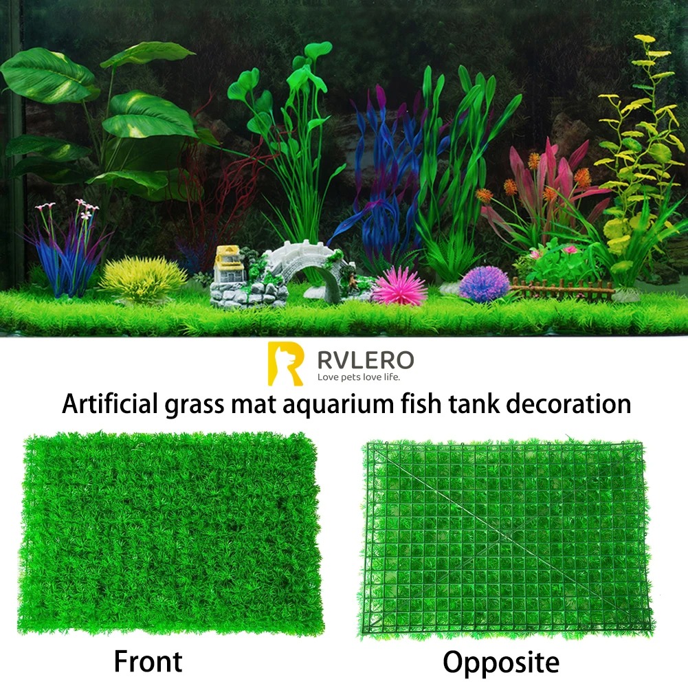 หญ้าเทียมสำหรับตกแต่งตู้ปลาตู้ - Live Plant Aquarium บทวิจารณ์และราคา